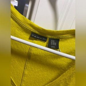 Tahari, yellow shirt